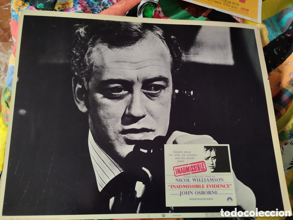 Cine: LOBBY CARD AMERICANO - PRUEBA INADMISIBLE 1968