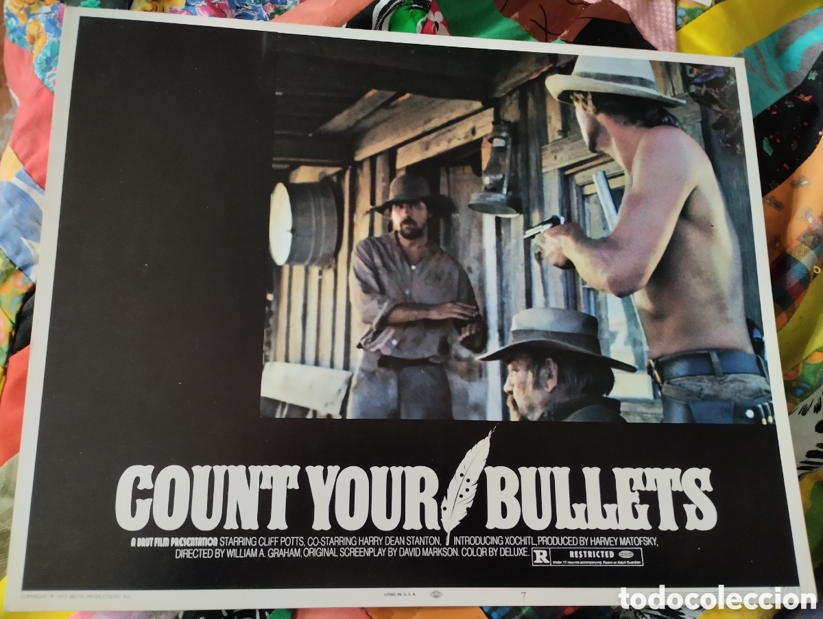 Cine: LOBBY CARD AMERICANO - COUNT YOUR BULLETS 1972