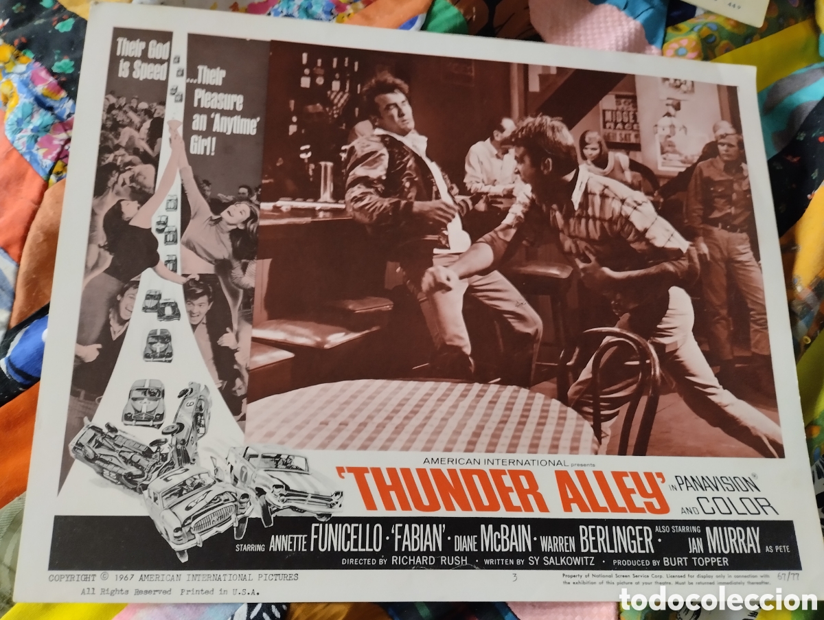 Cine: LOBBY CARD AMERICANO - PISTAS SANGRIENTAS 1967