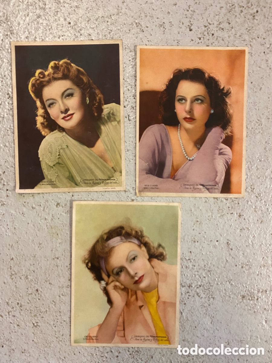 Cinema: Actrices de Hollywood. Publicidad.