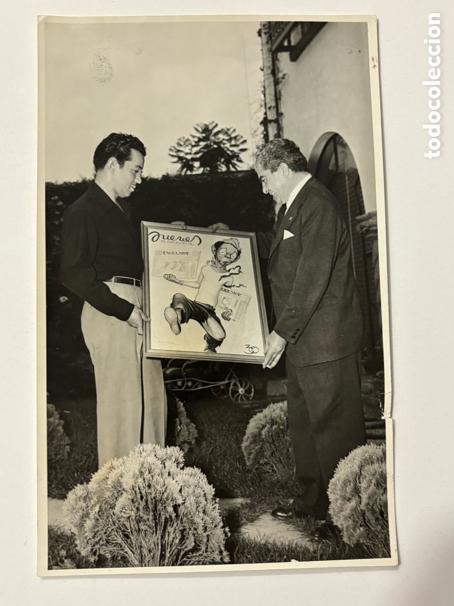 Cine: Foto original de Cantinflas y Ces&aacute;reo Gonz&aacute;lez foto Enriqueta lira Brasil M