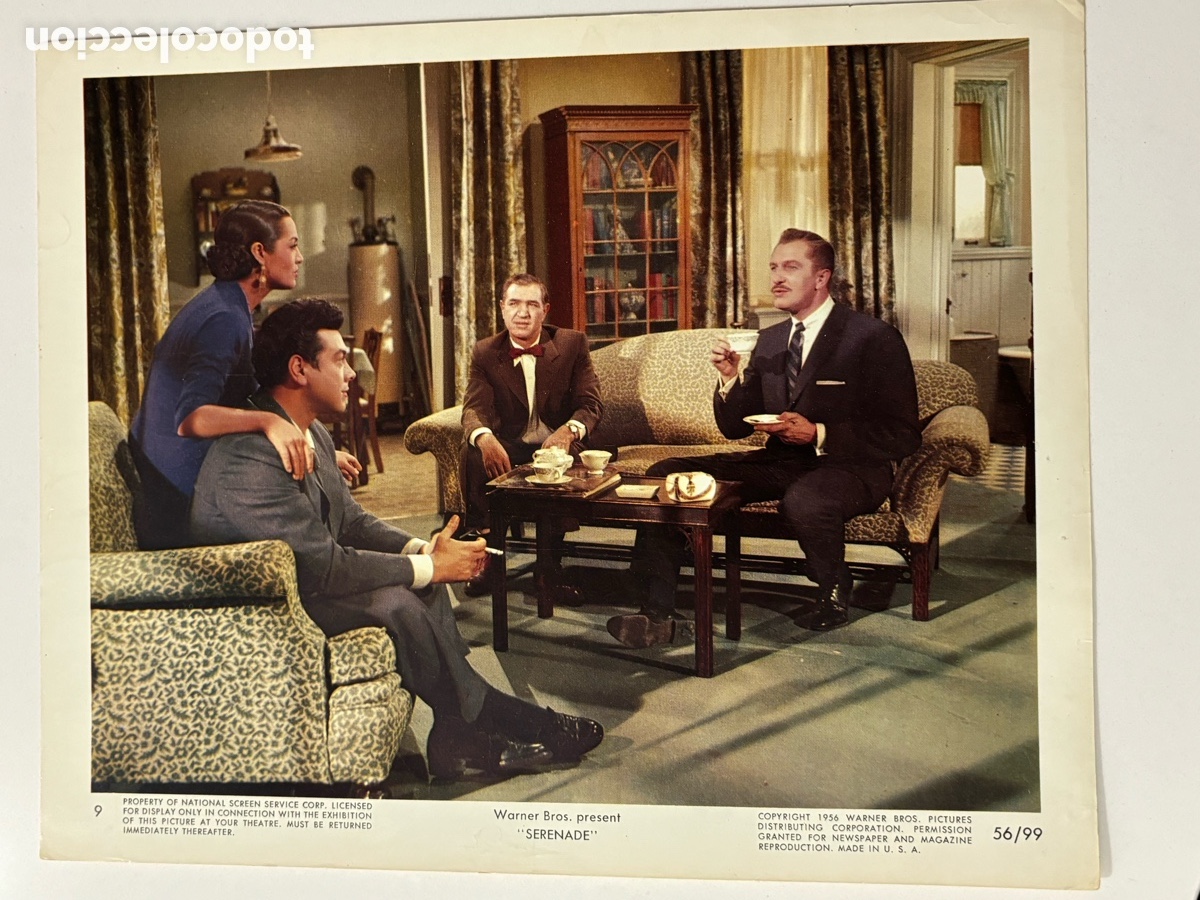 Cine: Fotocromo original americano dos pasiones y un amor Sara Montiel Mario lanza M