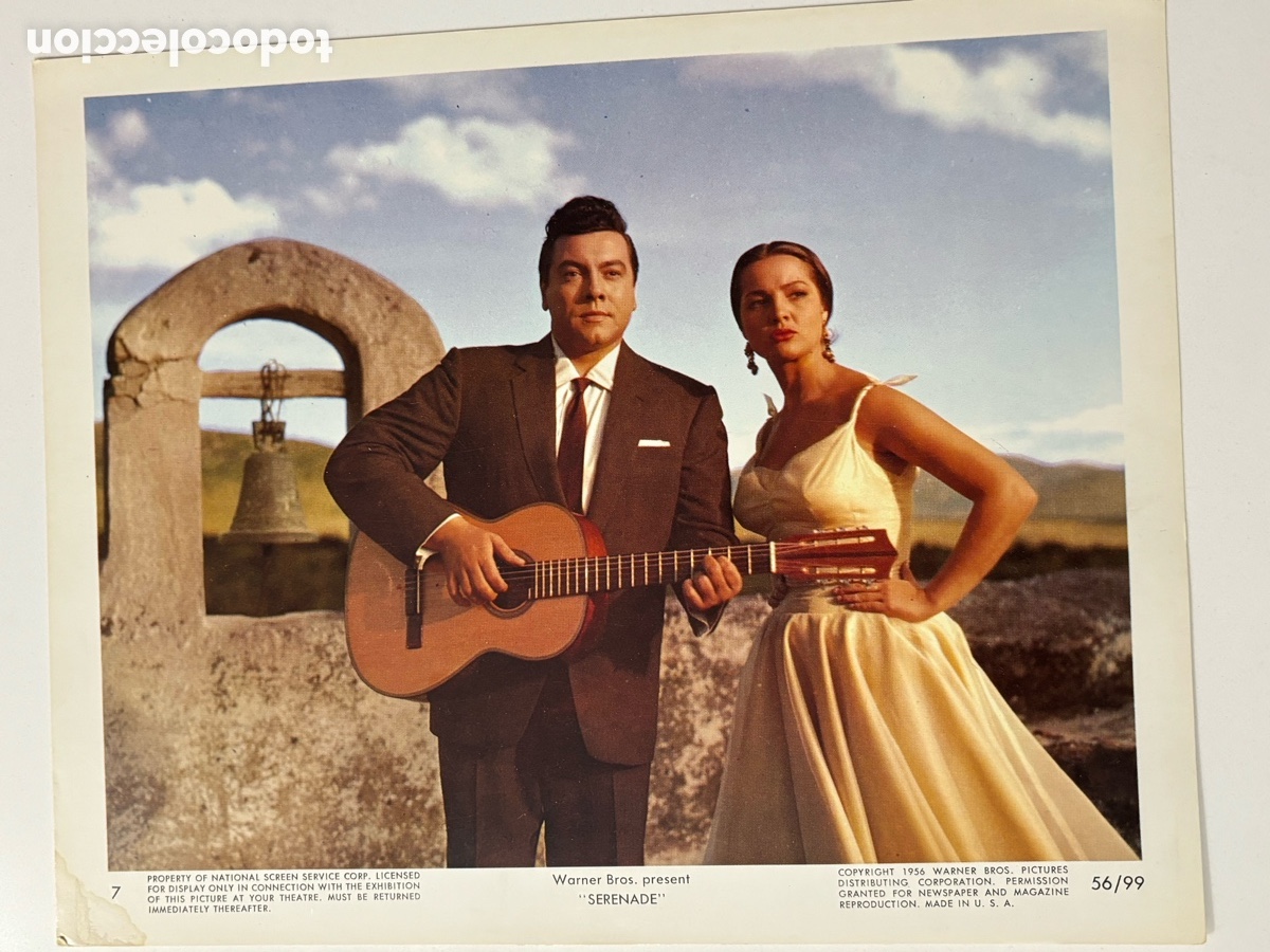 Cine: Fotocromo original americano dos pasiones y un amor Sara Montiel Mario lanza M