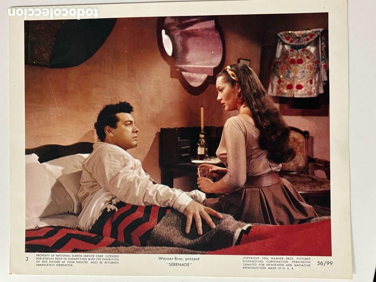 Cine: Fotocromo original americano dos pasiones y un amor Sara Montiel Mario lanza M