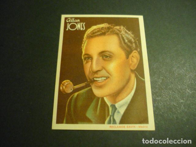 Cinema: ALLAN JONES ACTOR CROMO CON PUBLICIDAD MANUFACTURA DE ESPECIAS LA MEZQUITA DE CORDOBA EN GRANADA