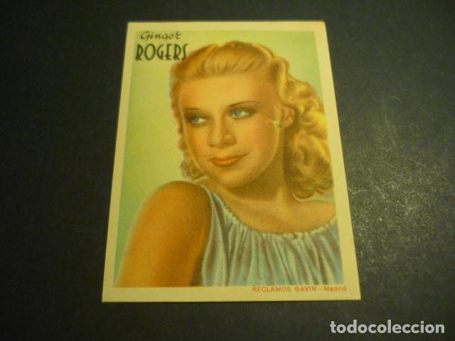Cin&eacute;ma: GINGER ROGERS ACTRIZ CROMO PUBLICIDAD MANUFACTURA DE ESPECIAS LA MEZQUITA DE CORDOBA EN GRANADA