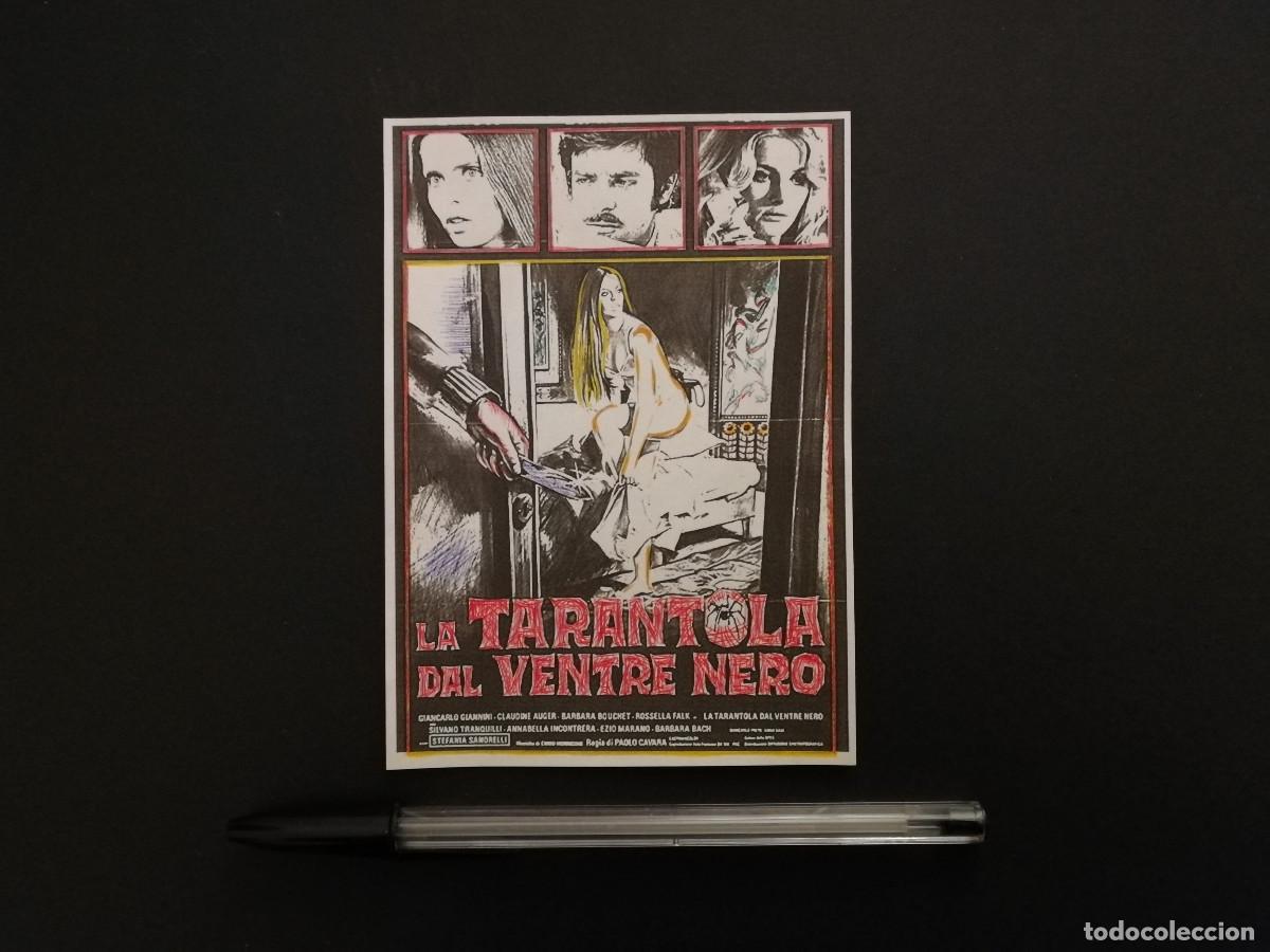 Cine: IMPRESO PAPEL -9*13- LA TARANTULA DEL VIENTRE NEGRO - GIALLO - BARBARA BACH - TERROR