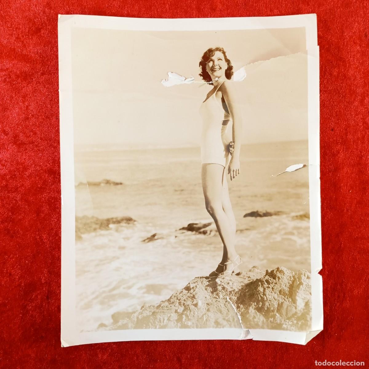 Cine: ANTIGUA FOTOGRAFIA - RETRATO DE JEAN PARKER - METRO-GOLDWYN-MAYER - PLAYA - 255 X 205 MM / 271