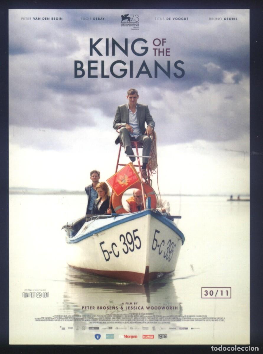 Cine: Q-07200- King of the Belgians (El rey de los belgas) (FOLLETO DE MANO BELGA) Peter Van den Begin