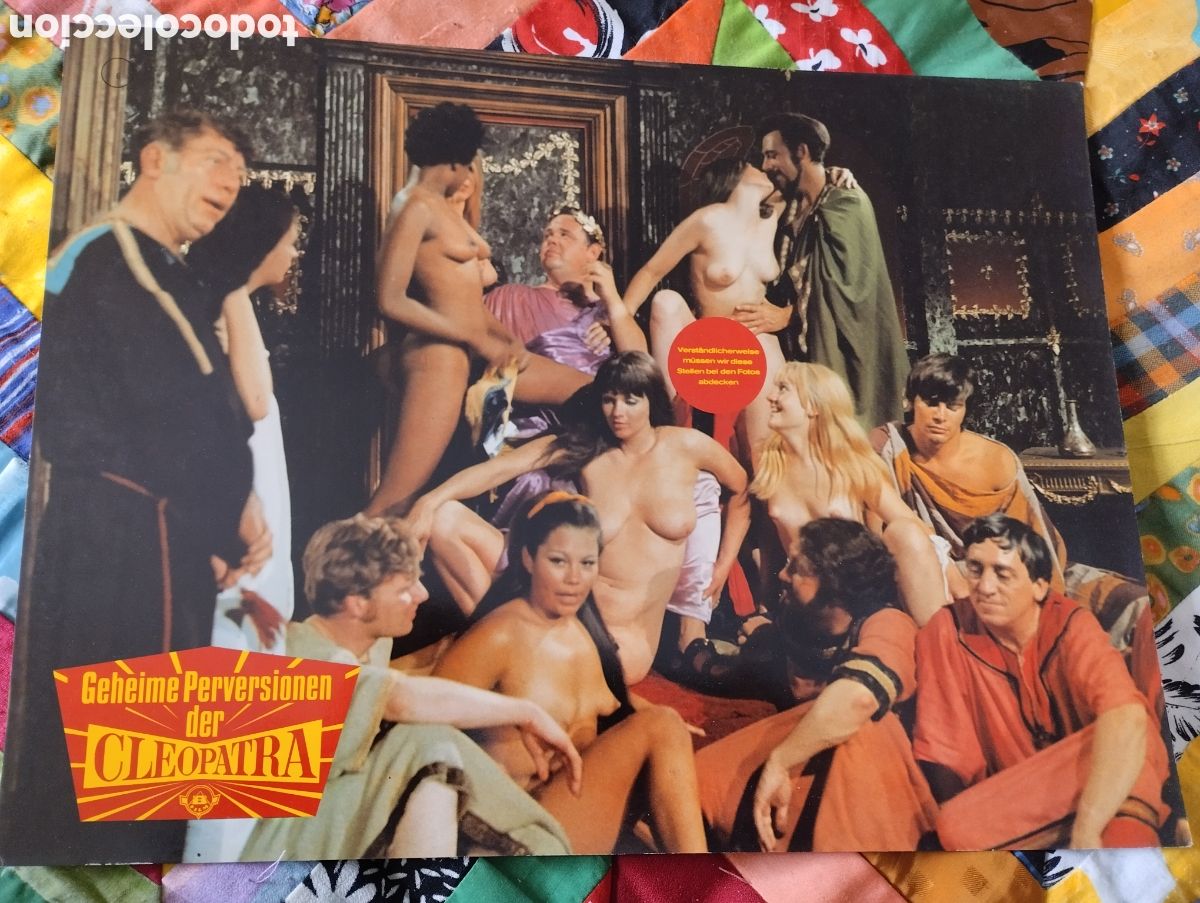 Cine: 12 LOBBY CARDS DE ALEMANIA DE GRAN TAMA&Ntilde;O 40 X 30 - LAS PERVERSIONES SECRETAS DE CLEOPATRA