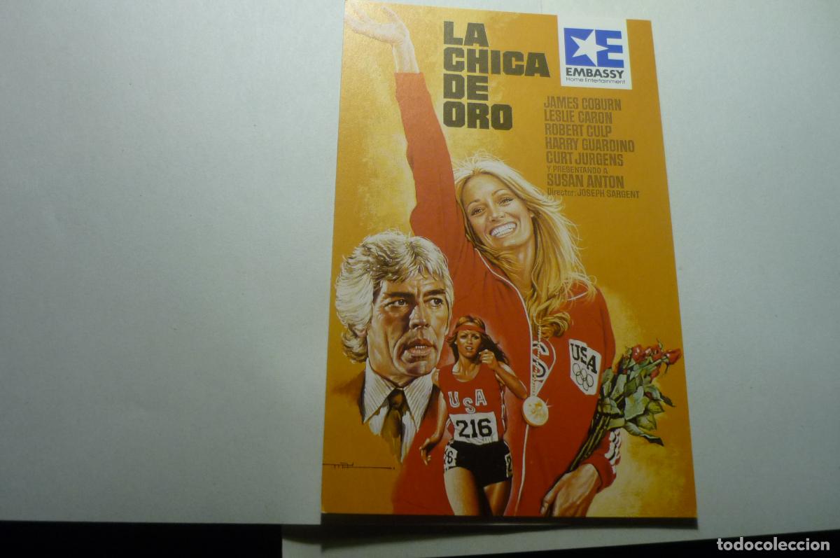 Cine: tarjeta pelicula la chica de oro james coburn