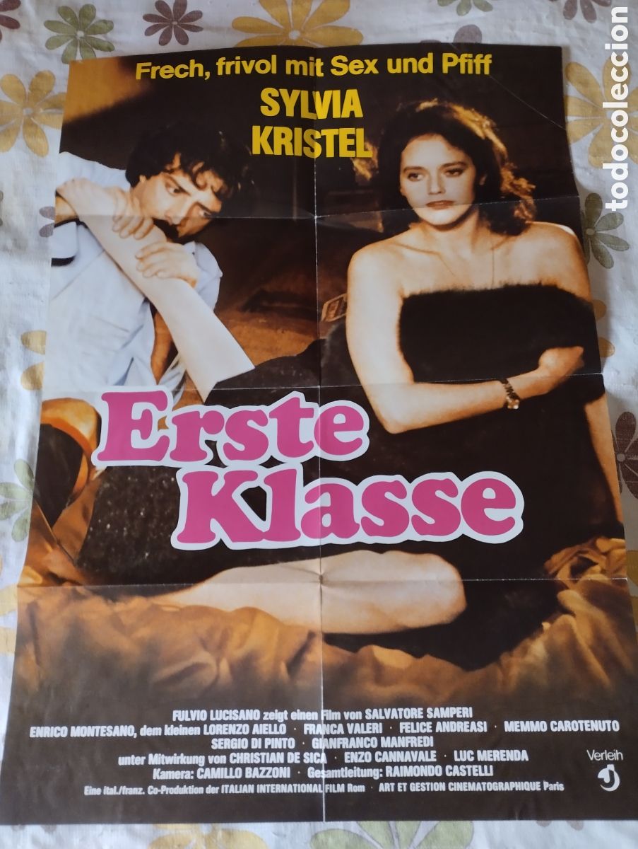 Cine: CARTEL POSTER EN ALEMAN 83 X 60 - UN AMOR EN PRIMERA CLASE 1980