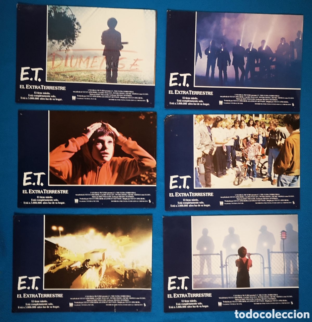 Cine: E. T. (EL EXTRATERRESTRE) - 12 FOTOCROMOS