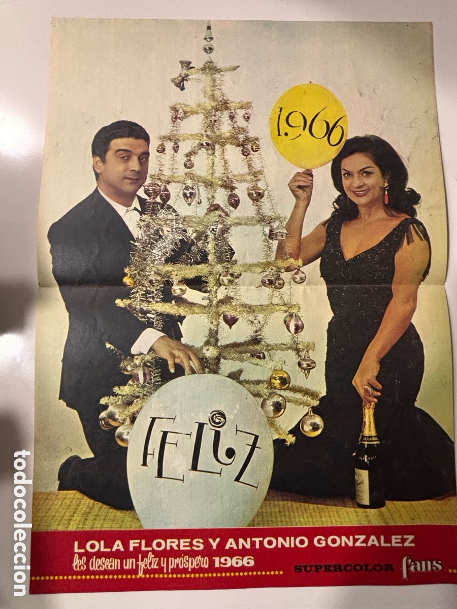 Cine: P&oacute;ster Lola Flores y Antonio Gonz&aacute;lez el pescailla navidad 1966 M