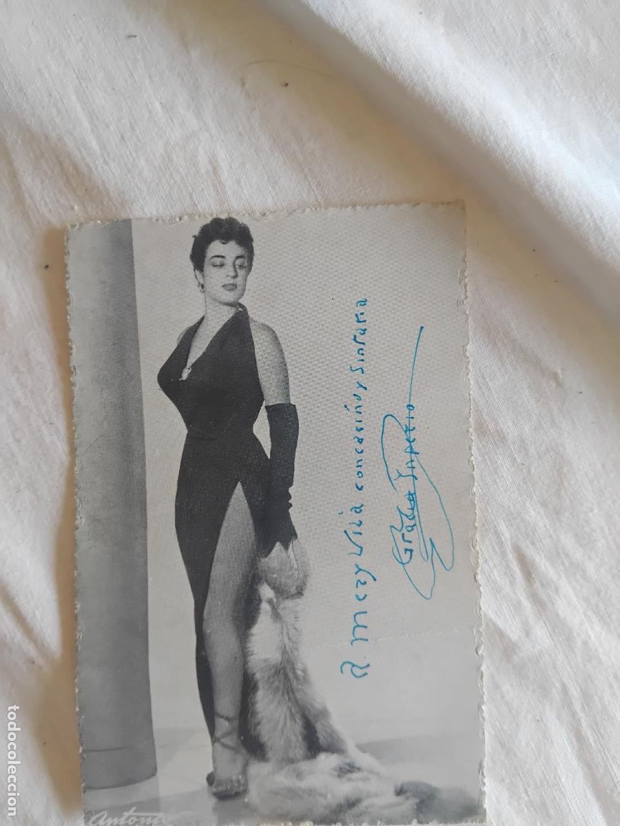 Cine: FOTO FIRMADA Y DEDICADA POR GRACIA IMPERIO.