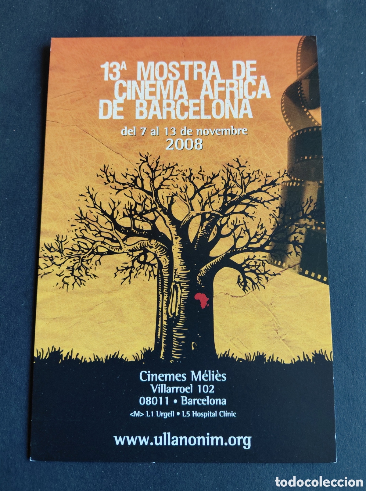 Cine: Postal- 13a Mostra de Cinema Afric&agrave; de Barcelona-2008