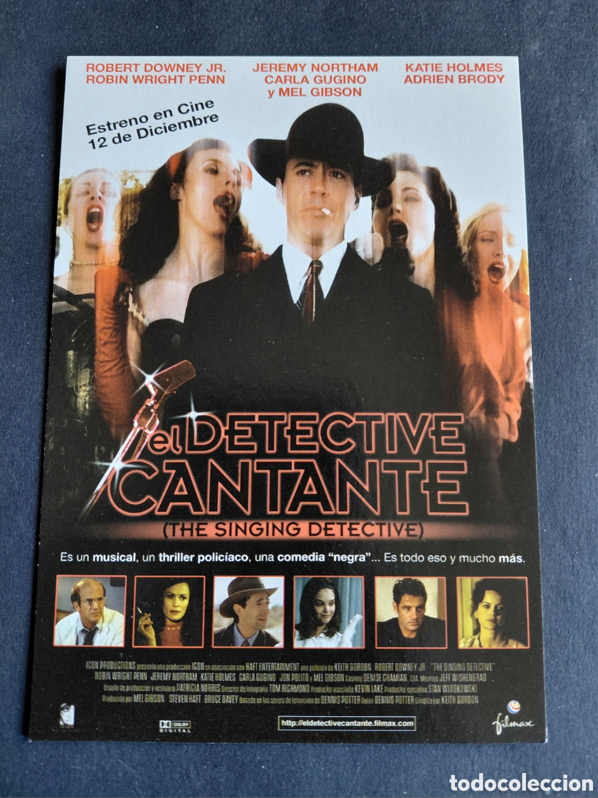 Cine: EL DETECTIVE CANTANTE (THE SINGING DETECTIVE)- SITGES 2003-POSTALFREE