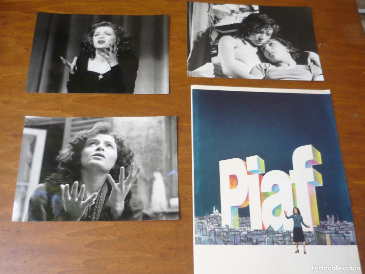 Cine: piaf - 12 fotos originales b/n + guia francia - brigitte ariel pascal christophe - edith piaf