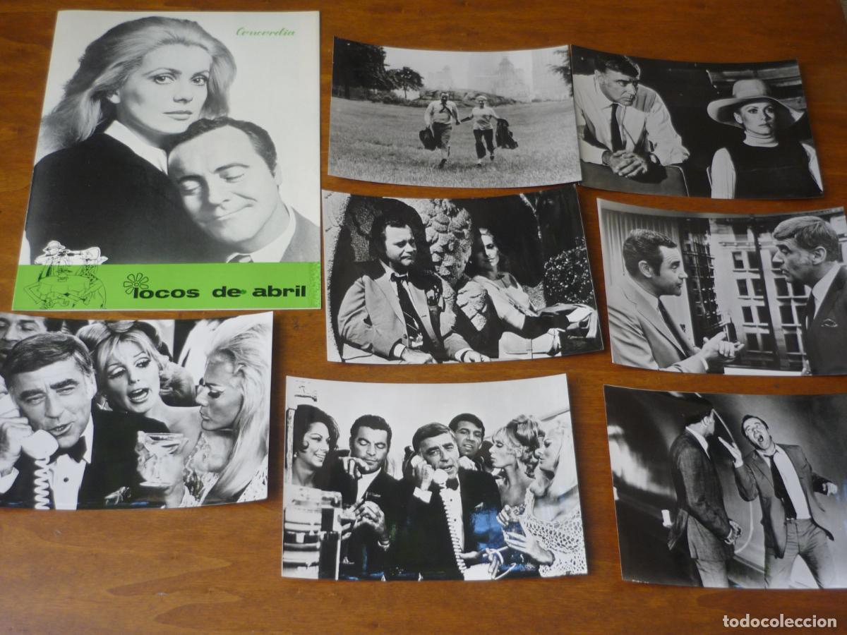 Cine: locos de abril - 14 fotos originales b/n + guia priginal estreno catherine deneuve jack lemmon