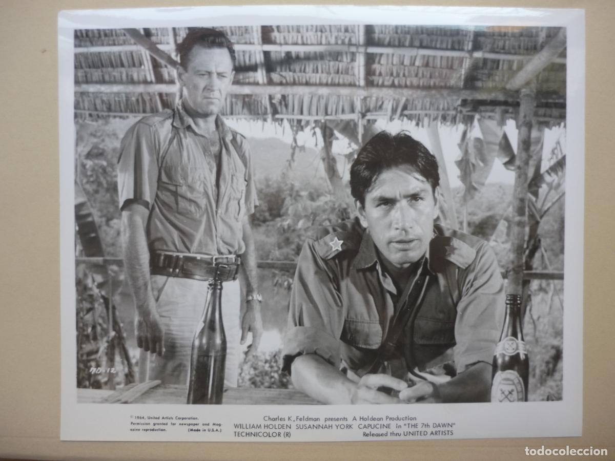 Cine: el septimo amanecer - foto original b/n - william holden Tetsur&ocirc; Tanba The 7th Dawn