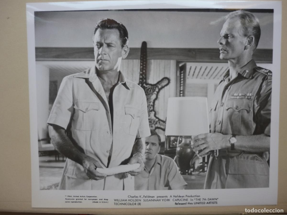 Cine: el septimo amanecer - foto original b/n - william holden Allan Cuthbertson The 7th Dawn