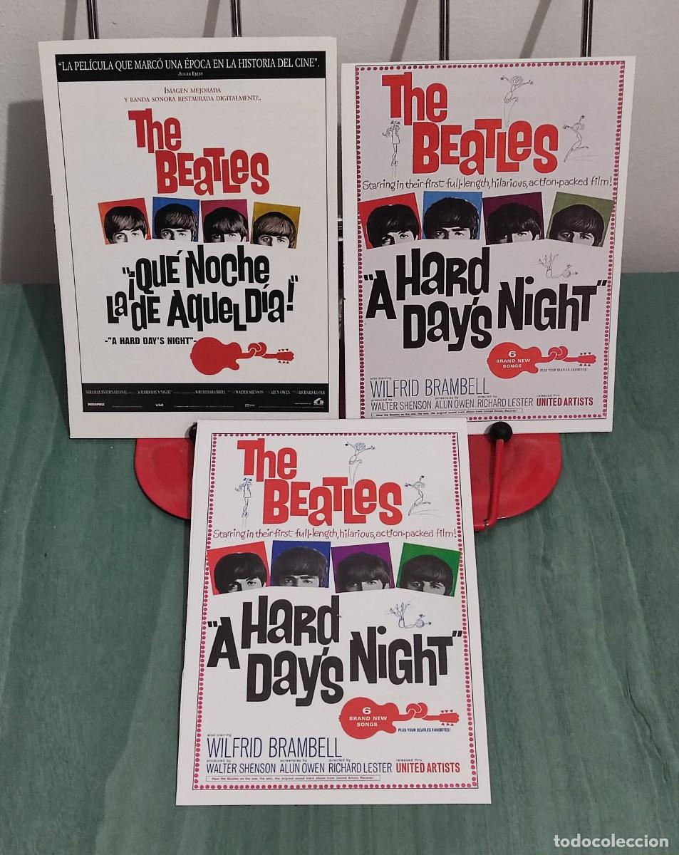 Cine: &iexcl;Que noche la de aquel dia! (The beatles, a hard day&acute;s night) . 3 Fichas revista Accion