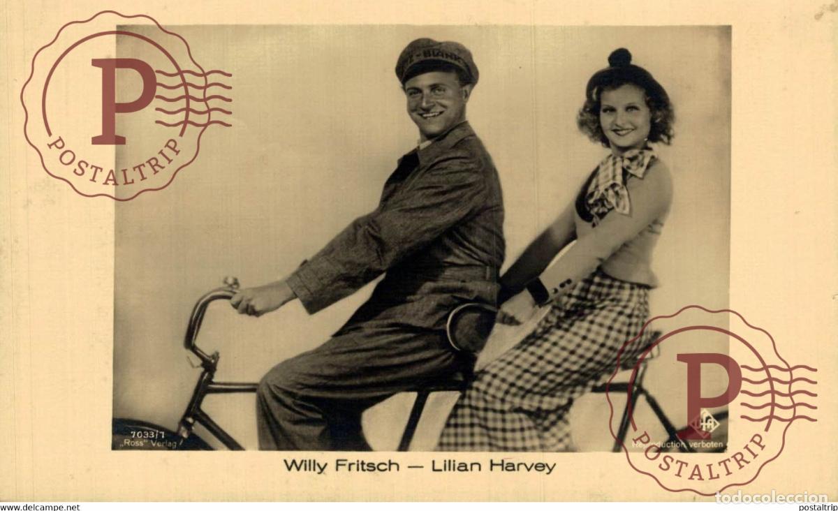 Cin&eacute;ma: WILLY FRITSCH. LILIAN HARVEY FAMOSOS FAMOUS C&Eacute;L&Egrave;BRE