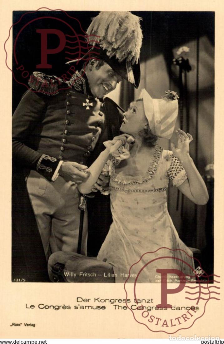 Cine: THE CONGRESS DANCES. LILIAN HARVEY. FAMOSOS FAMOUS C&Eacute;L&Egrave;BRE