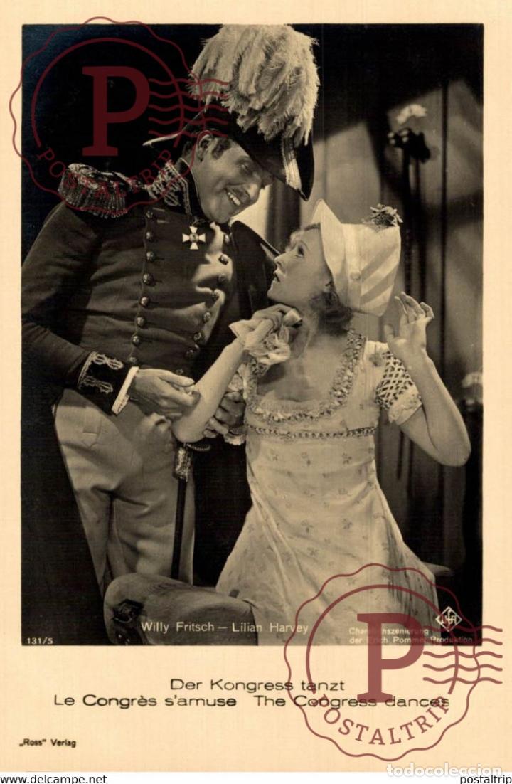 Cine: THE CONGRESS DANCES. LILIAN HARVEY. FAMOSOS FAMOUS C&Eacute;L&Egrave;BRE
