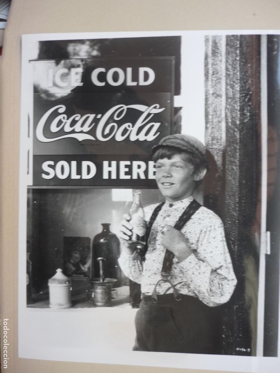 Cine: los rateros - foto original b/n - Mitch Vogel - The Reivers - mark rydell film - coca-cola cocacola