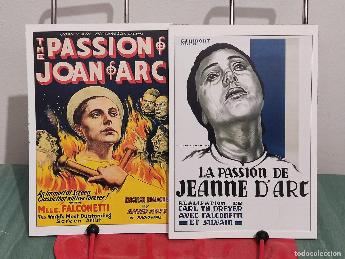 Cine: La pasion de Juana de Arco . 2 Fichas revista Accion cine