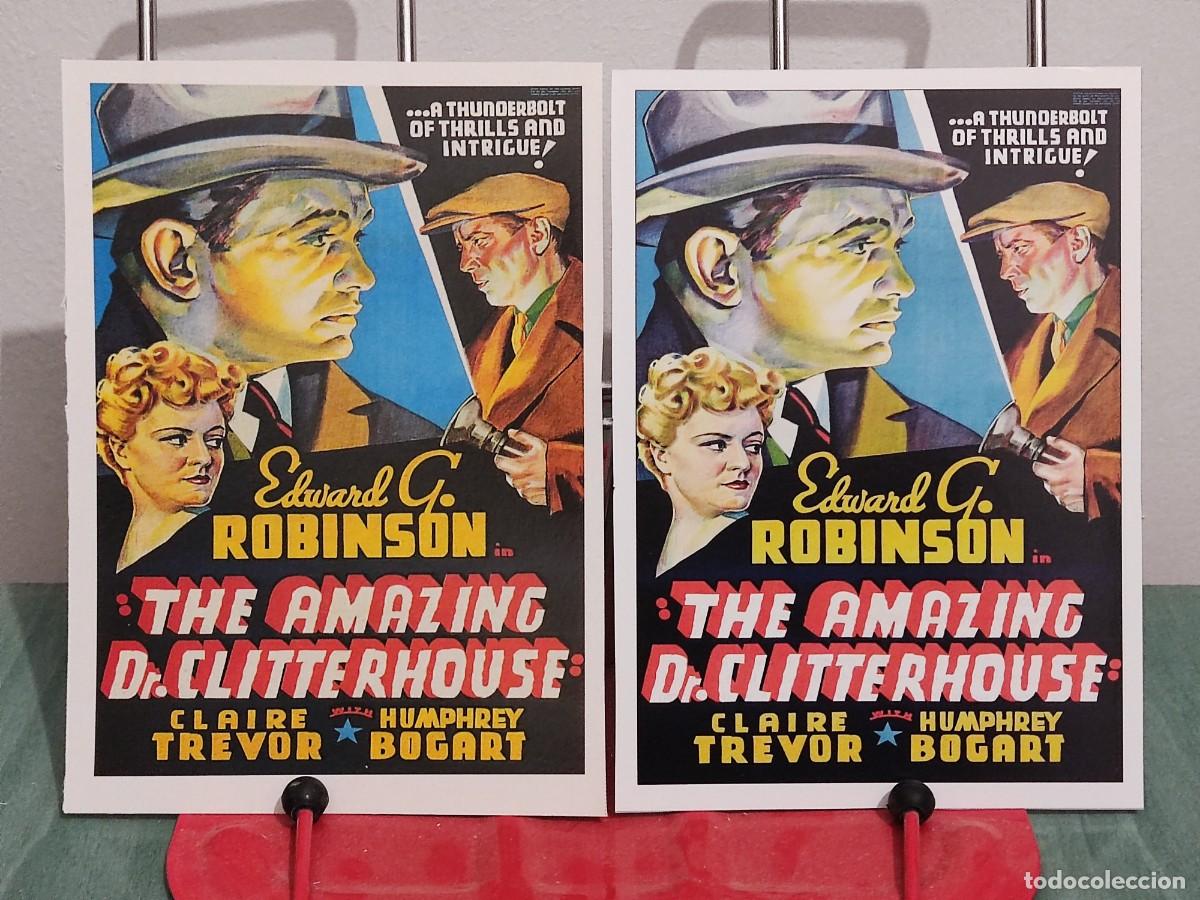 Cinema: El sorprendente Doctor Clitterhouse (The amazing Dr. Clitterhouse) . 2 Fichas revista Accion cine