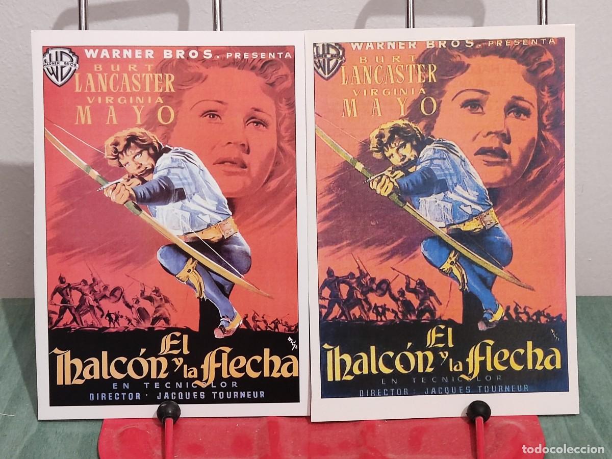 Cinema: El halcon y la flecha . 2 Fichas revista Accion cine