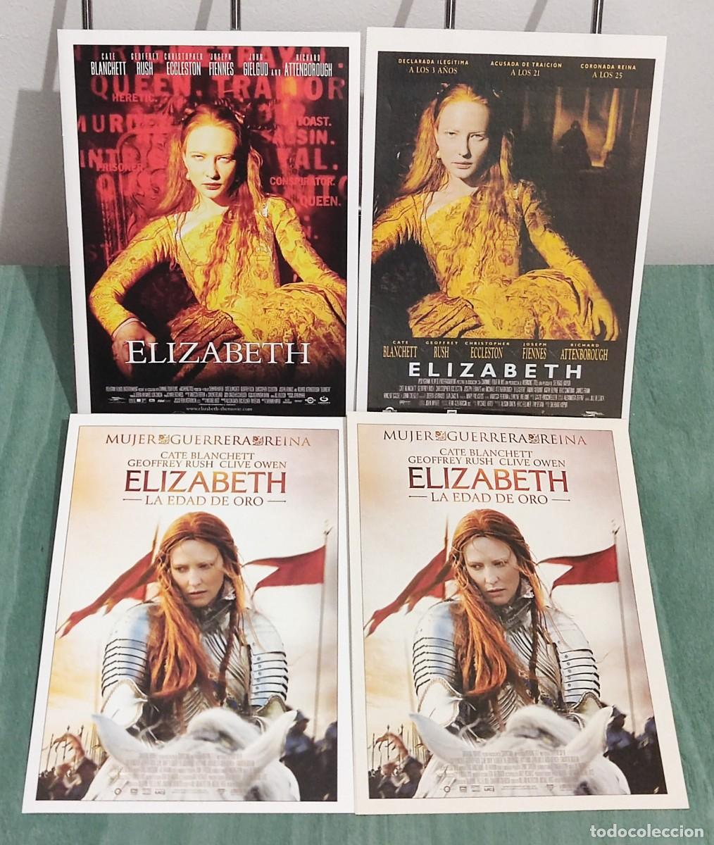 Cinema: Elizabeth y Elizabeth La edad de oro . 4 Fichas revista Accion cine
