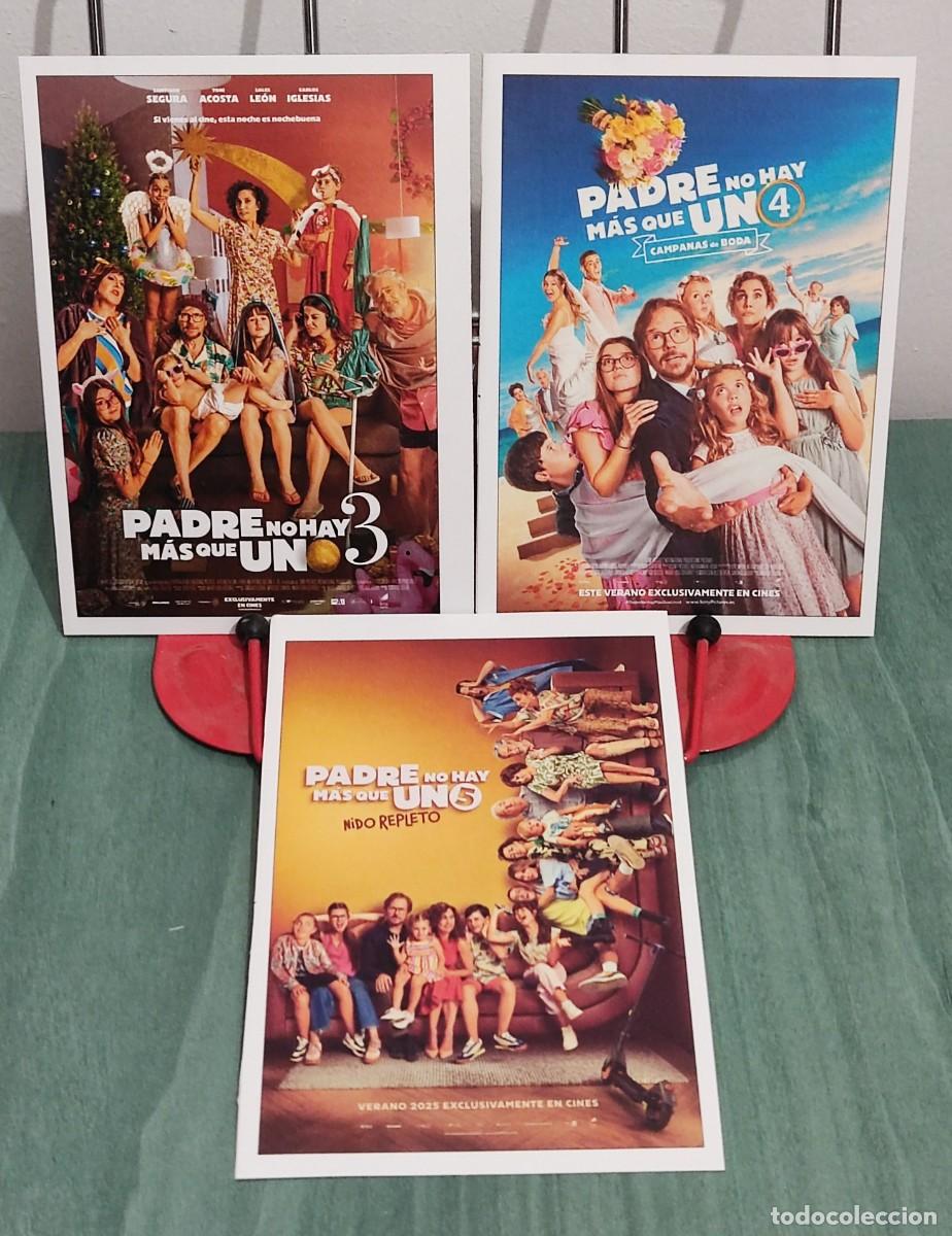 Cine: Padre no hay mas que uno 3, 4 y 5 . 3 Fichas revista Accion cine