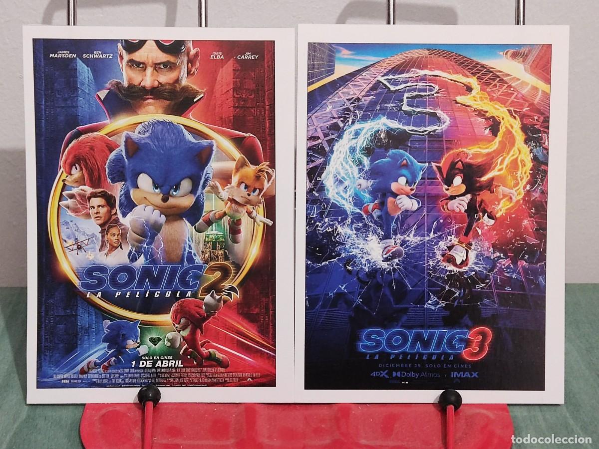 Cine: Sonic 2 la pelicula y 3 . 2 Fichas revista Accion cine
