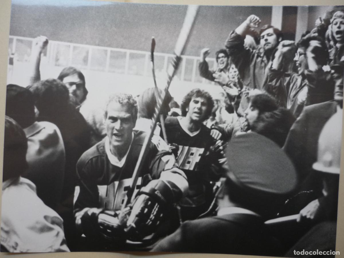 Cine: el casta&ntilde;azo - foto original b/n - paul newman Slap Shot hockey sobre hielo