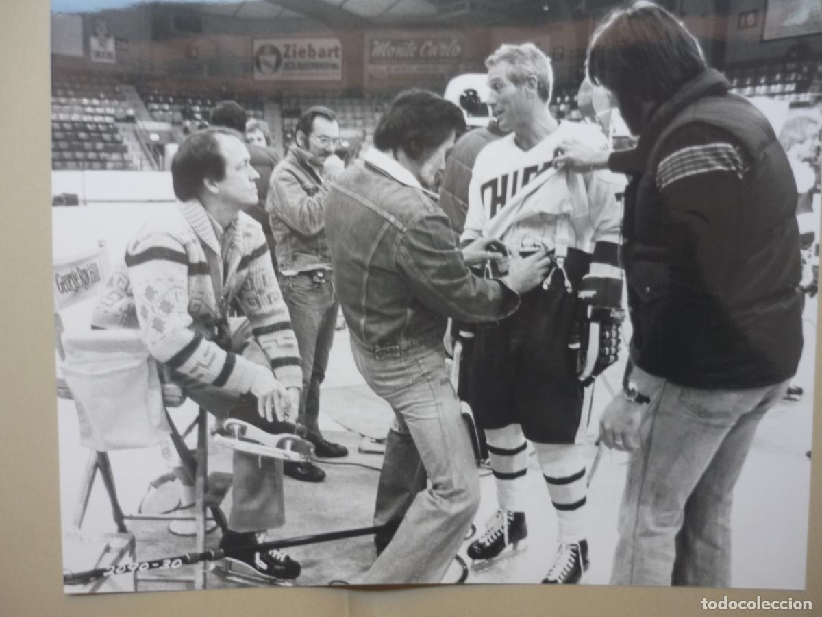 Cine: el casta&ntilde;azo - foto original b/n - paul newman - Slap Shot hockey sobre hielo chiefs
