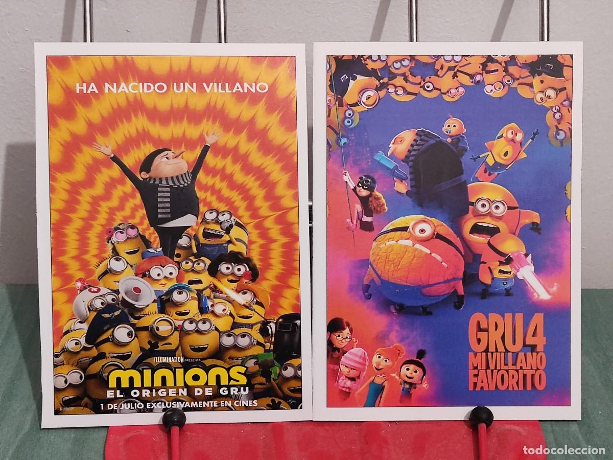 Cine: Minions El origen de Gru y Gru 4 mi villano favorito . 2 Fichas revista Accion cine