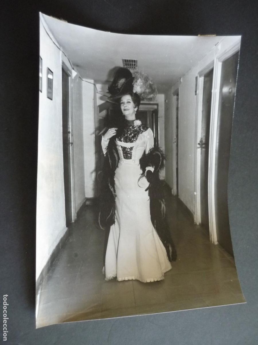 Cine: CONCHITA MONTES ACTRIZ ANTIGUA FOTOGRAFIA 24 X 18 CM