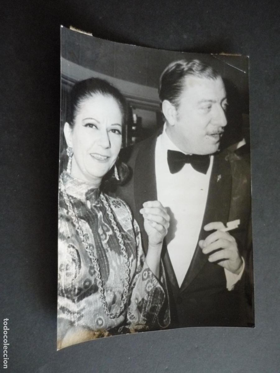 Cine: CONCHITA MONTES ACTRIZ CON FERNANDO VIZCAINO ANTIGUA FOTOGRAFIA 12 X 18 CM