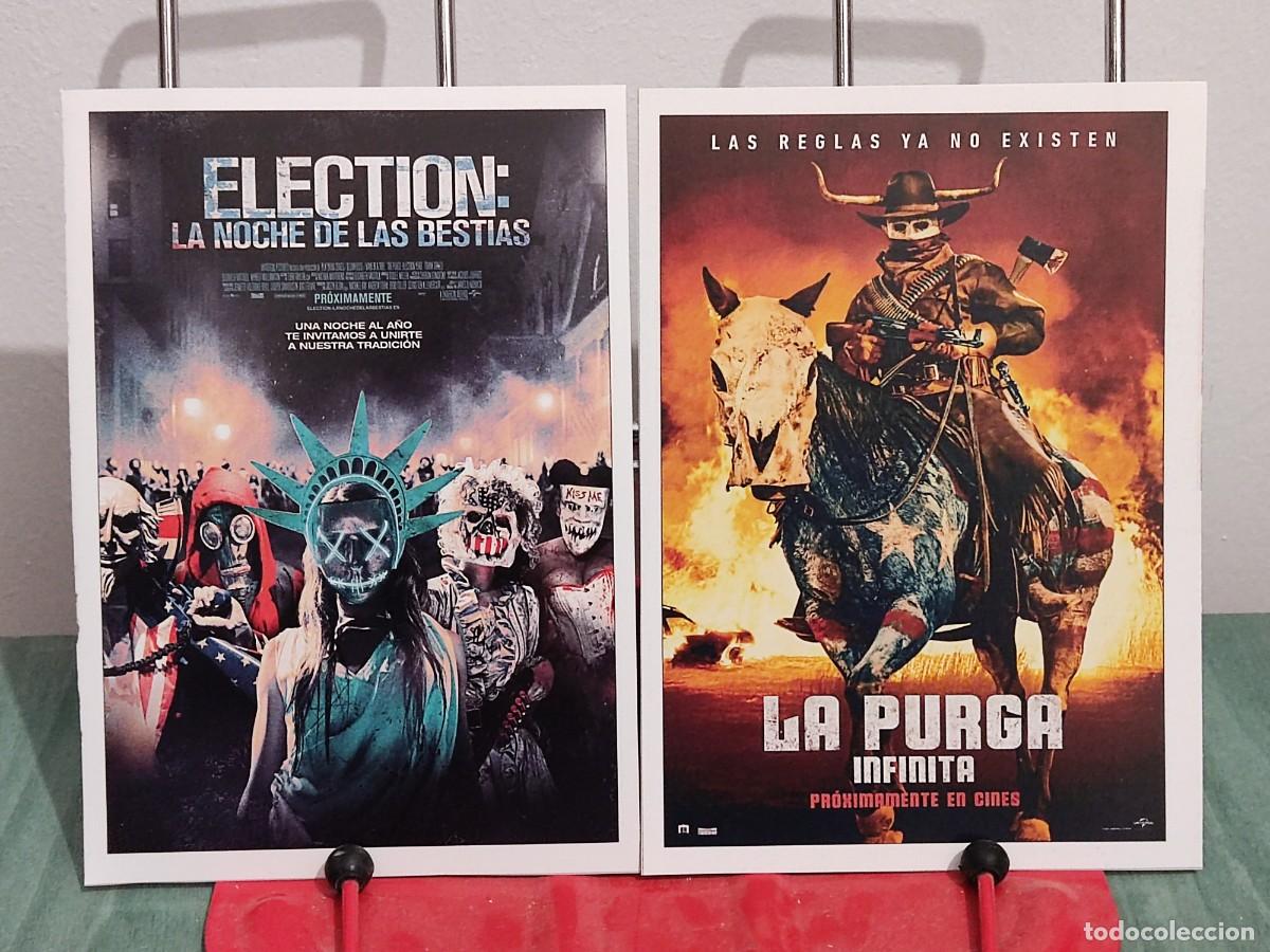 Cinema: Election La noche de las bestias (La purga 3) y La purga infinita . 2 Fichas revista Accion cine