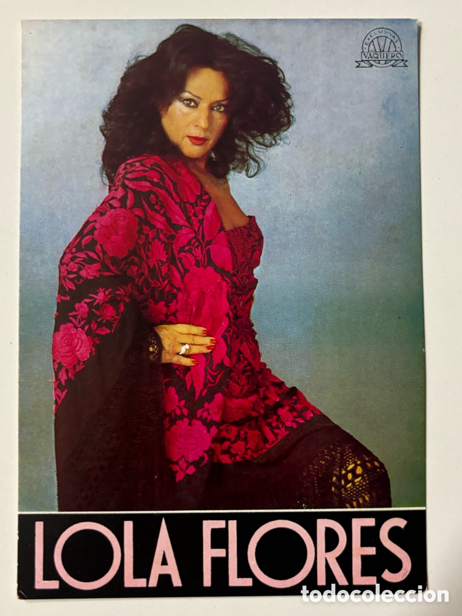 Cine: Tarjeta de Lola Flore exclusivas Vaquero M