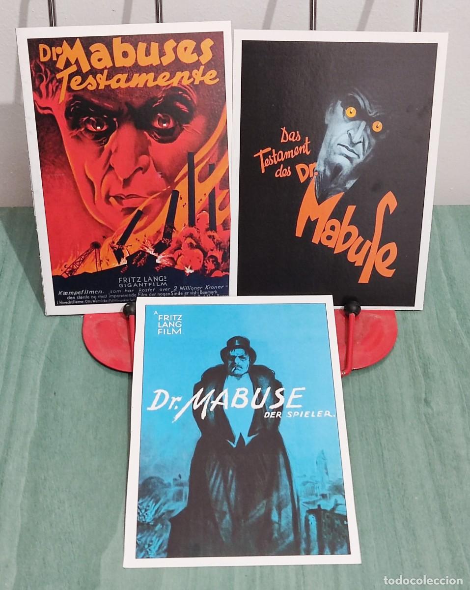 Cinema: El testamento del doctor Mabuse y El Dr Mabuse El jugador . 3 Fichas revista Accion cine