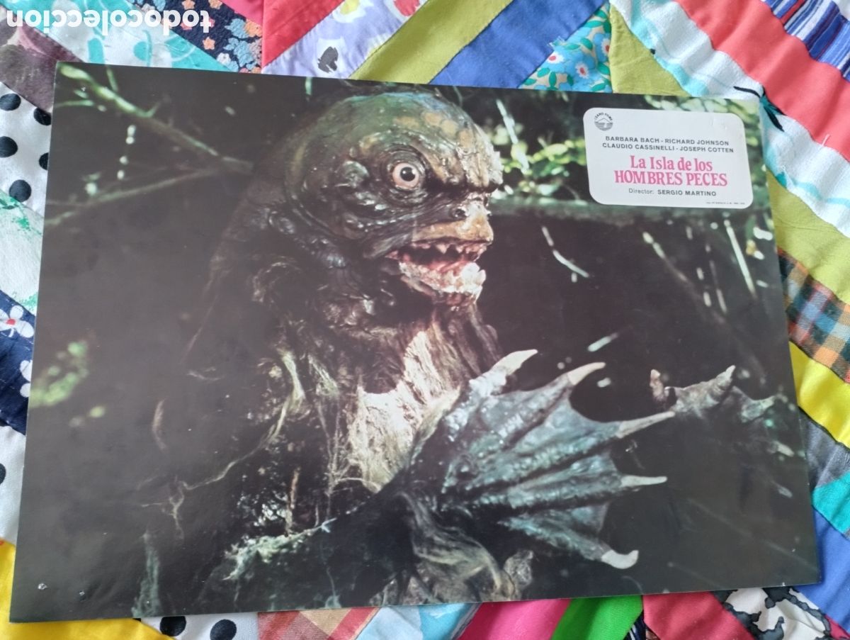 Cine: 12 FOTOCROMOS - LA ISLA DE LOS HOMBRES PECES - SET COMPLETO