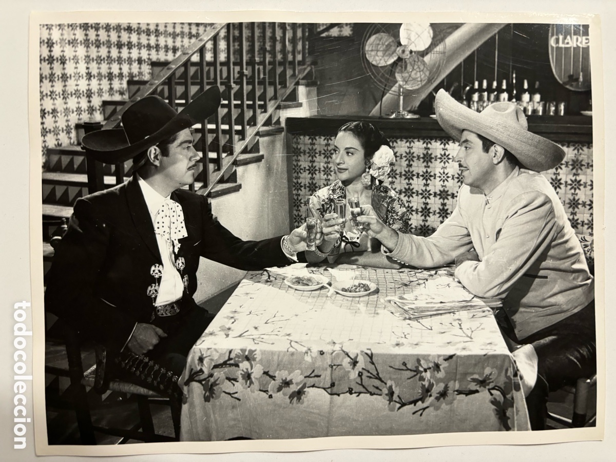 Cine: Foto original de Lola Flores Luis Aguilar y Antonio Badu pena penita pena M