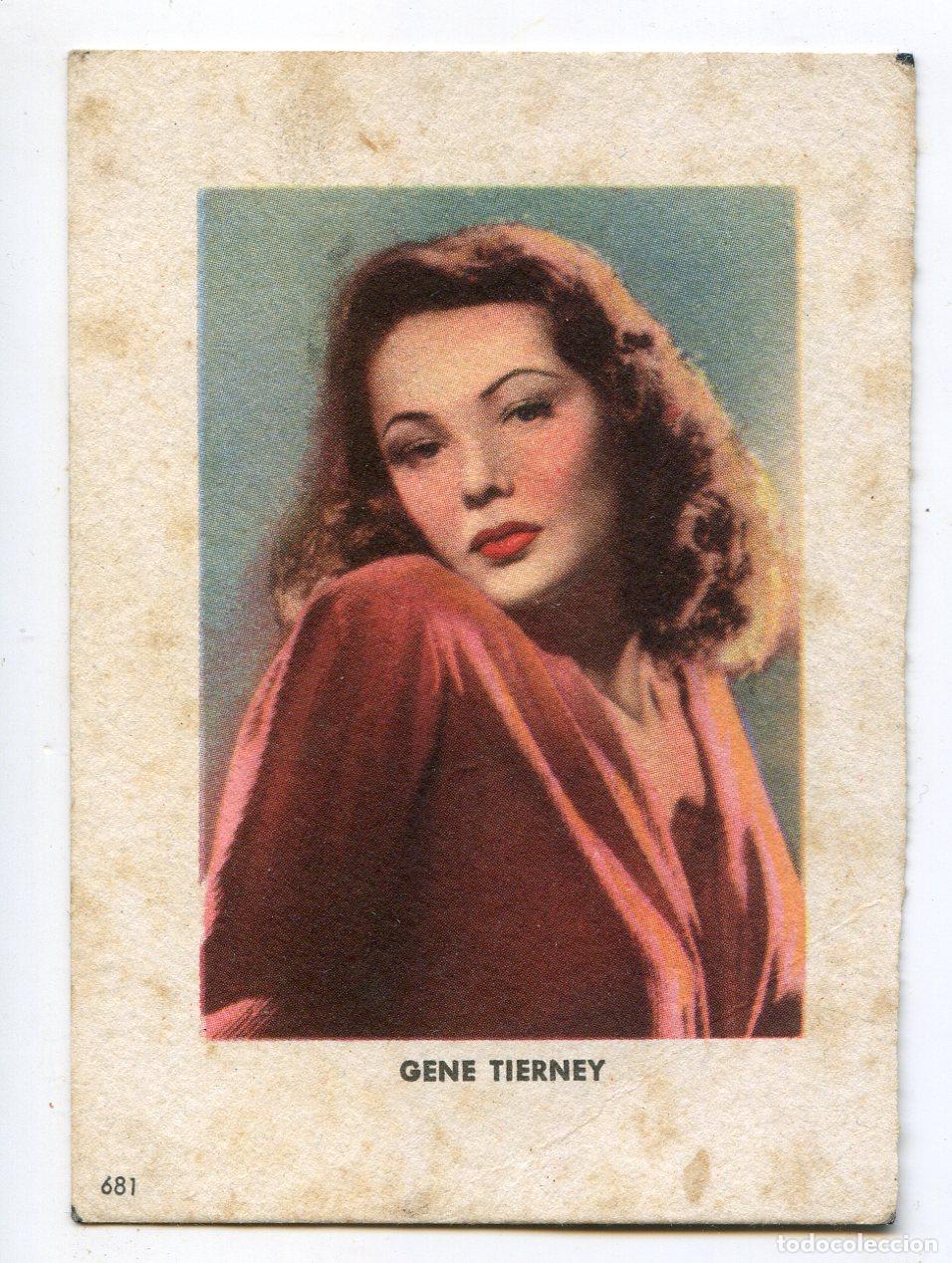 Cine: Papel secante con fotograf&iacute;a de actriz Gene Tierney