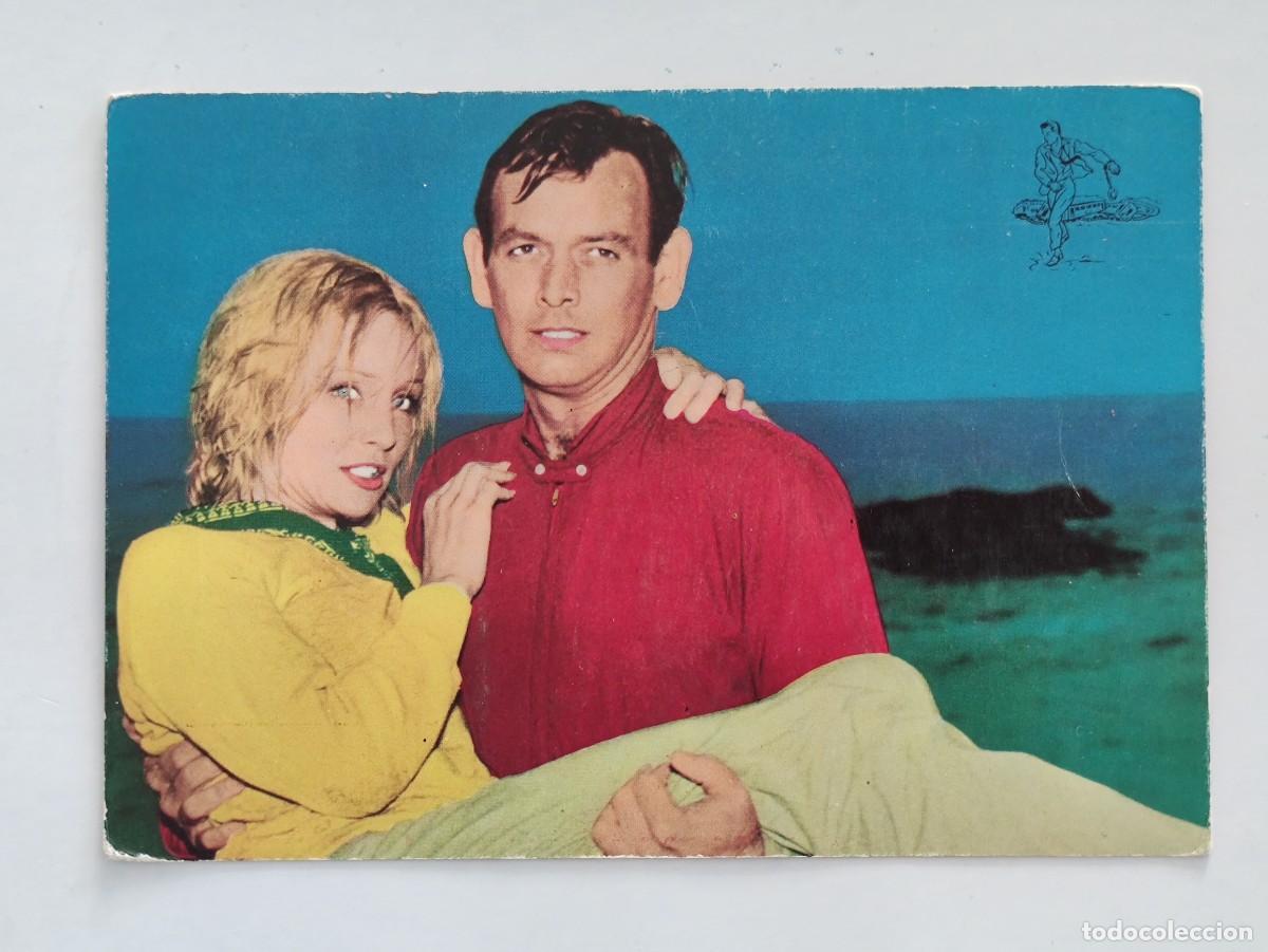 Cine: POSTAL 18003 SIN USO-POSTAL OSCARCOLOR 576 DAVID JANSSEN TV EL FUGITIVO -CINE TREN