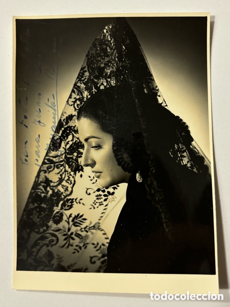 Cine: Foto original con aut&oacute;grafo de Juanita Reina foto estudios Hareton M