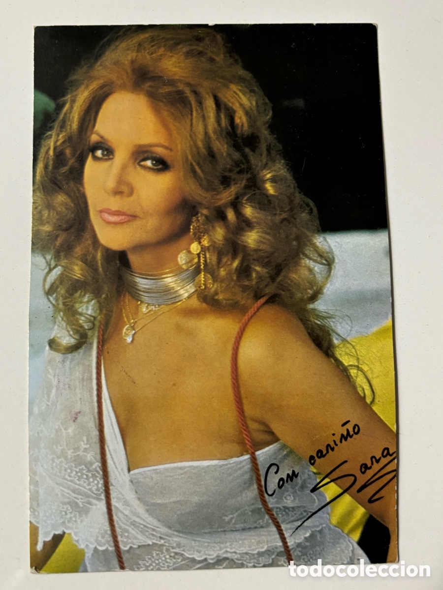 Cine: Antigua tarjeta de Sara Montiel filmograf&iacute;a M